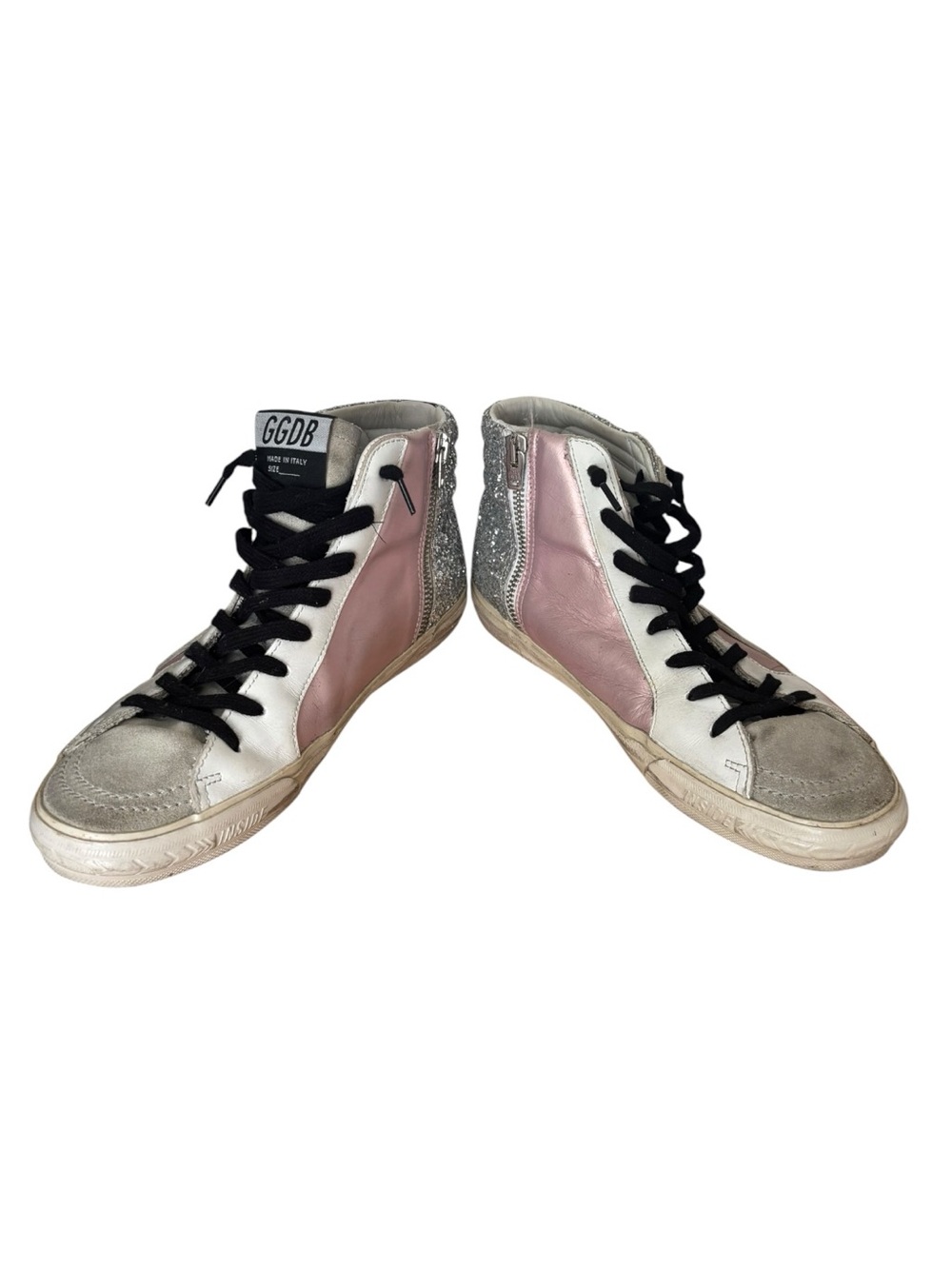 Golden Goose Slide Glitter High Top Sneaker - Picture 6 of 10